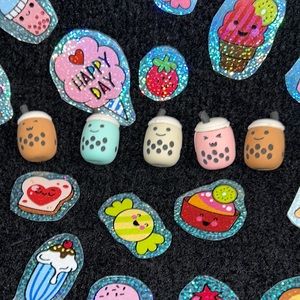 3D Boba Tea Eraser set of 5 /cute eraser, Iwako, pull-apart eraser/with gift